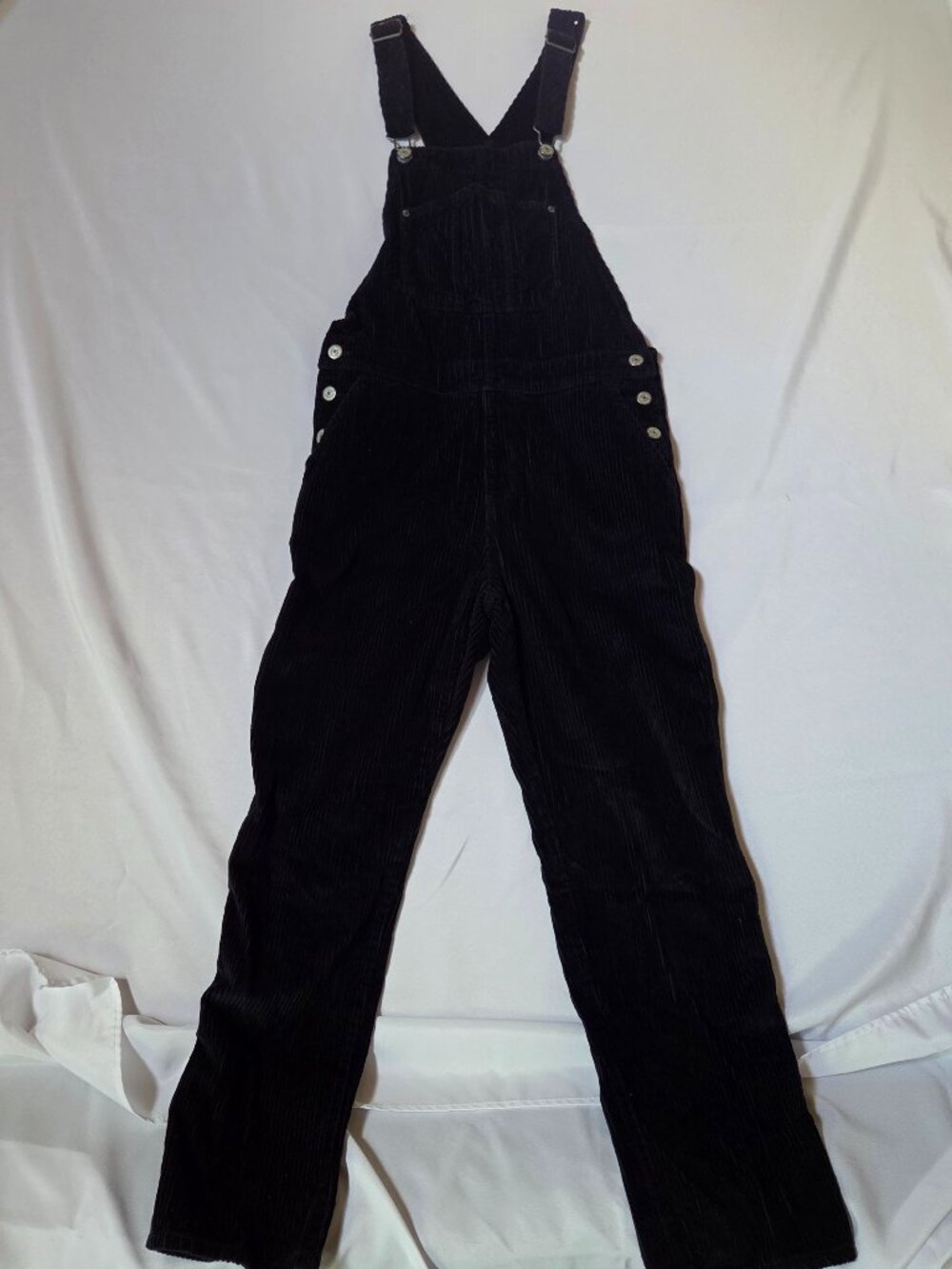 Old Navy Black Corduroy Overalls — Size 6